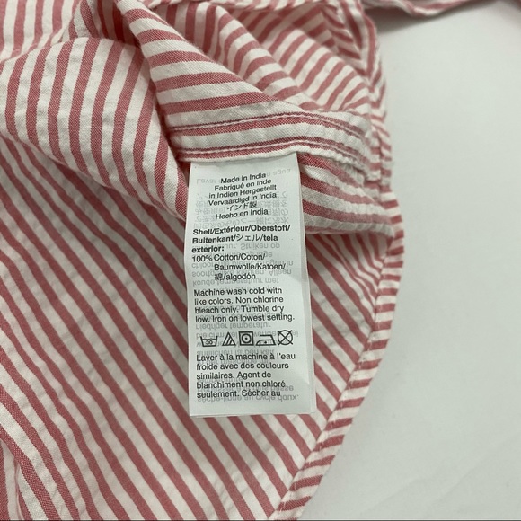 NWT J. Crew Slim Fit Seersucker Long Sleeve Button Up - Picture 3 of 4